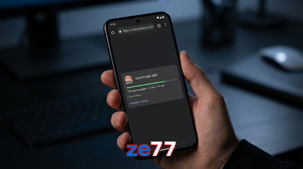 Main screen of Ze77 apk page for PK players